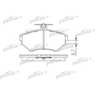 Колодки тормозные PATRON PBP1289 фото