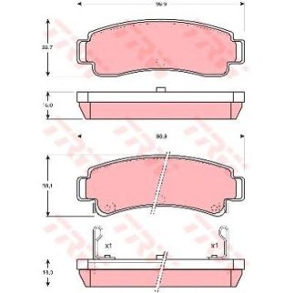 Колодки NISSAN 100 NX (B13) 1.6 [1990/03-1994/10], фото