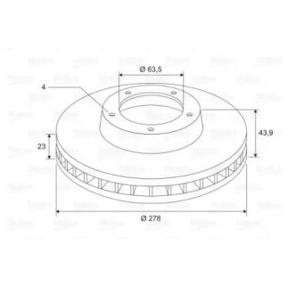 Диск тормозной FORD TRANSIT COURIER 14- перед x2 фото
