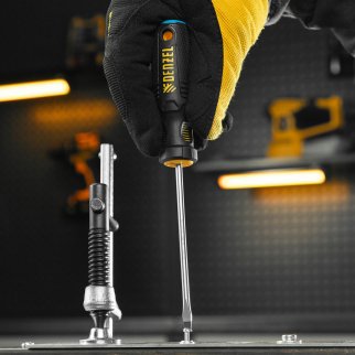 Отвертка, SL4х100 мм, S2, 3к рукоятка// Denzel фото 7