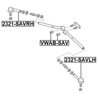 Втулка (кузов внутри) FEBEST VWAB-SAV фото 2