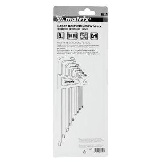 Набор ключей TORX T10-T50 экстра длинных 9шт. MATRIX фото 6