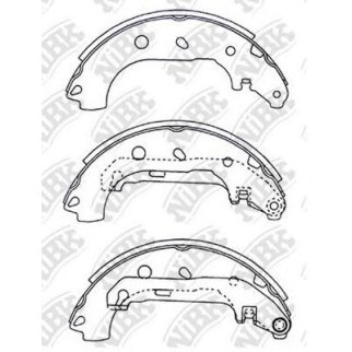 Колодки барабанные к-кт NiBK FN3427 фото