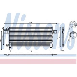 Радиатор кондиционера (конденсер) Nissens 94681 фото