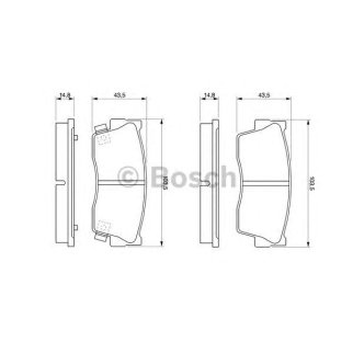 Колодки тормозные передние к-кт BOSCH 0 986 461 750 фото