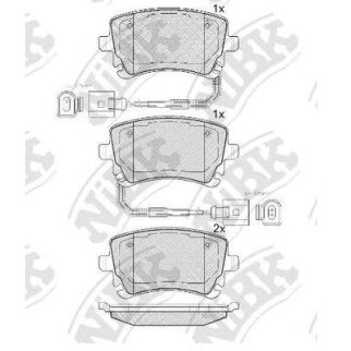 Колодки тормозные к-кт NiBK PN0330W фото
