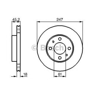Диск тормозной BOSCH 0 986 478 459 фото