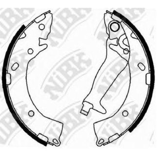 Колодки барабанные к-кт NiBK FN0609 фото