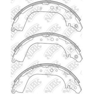 Колодки барабанные к-кт NiBK FN1189 фото