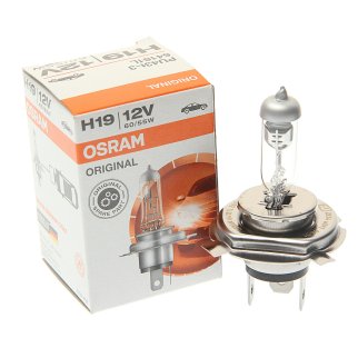 Лампа 12V H19 60/55W PU43t OSRAM ORIGINAL LINE 1 шт. картон 64181L фото