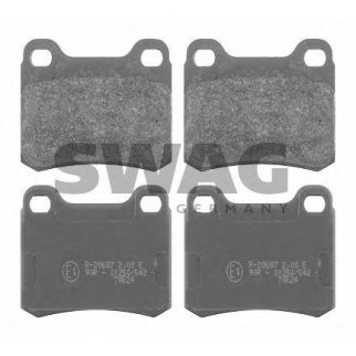 Колодки тормозные задние дисковые к-кт SWAG 10 91 6154 фото