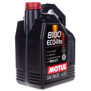 Энергосберегающее моторное масло для бензиновых и дизельных двигателей MOTUL 8100 Eco-lite 0W-20, 5л фото