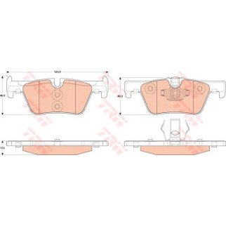 Колодки тормозные задние дисковые к-кт TRW GDB1919 фото