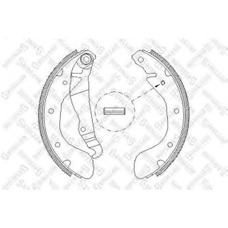 318 100-SX_=4307.00=539SBS=361576B=FSB334 !колодки барабанные Opel Astra F 91-98/Corsa A-C 91-03 фото