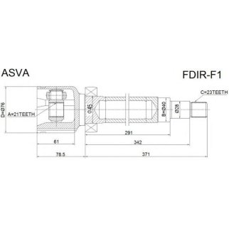 ШРУС внутренний правый 21x40x23 фото