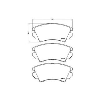 Колодки тормозные передние к-кт Brembo P 59 055 фото