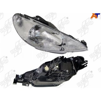 Фара передн лев с ЭК PEUGEOT: PARTNER 96- фото