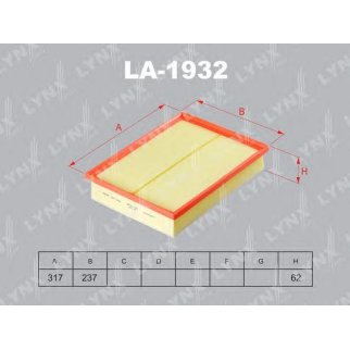 Фильтр воздушный LYNXauto LA-1932 фото