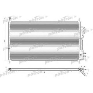 Радиатор кондиционера (конденсер) PATRON PRS1103 фото