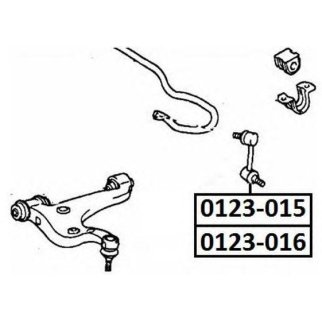 Стойка заднего стабилизатора ASVA 0123-015 фото