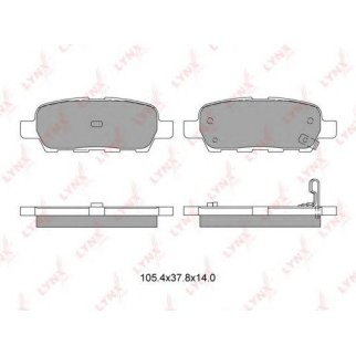 Колодки тормозные задние дисковые к-кт LYNXauto BD-5706 фото