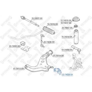 52-74026-SX_опора шаровая!Nissan Terrano R50 all 97> фото