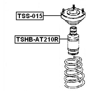 Пыльник с отбойником FEBEST TSHB-AT210R фото 2