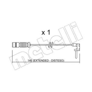 Датчик износа колодок METELLI _SU.161 фото