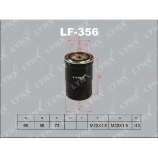 Фильтр топливный LYNXauto LF-356 фото
