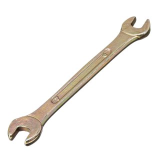 СИБРТЕХ 14301 Ключ рожковый, 6x7 мм, желтый цинк фото