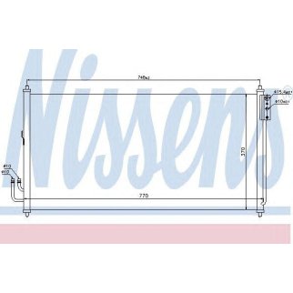 Радиатор кондиционера (конденсер) Nissens 94907 фото