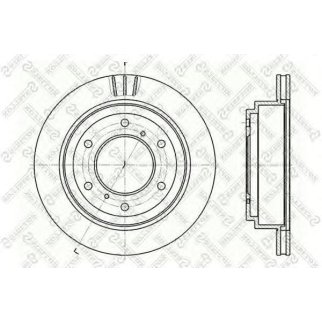 Диск тормозной Stellox 6020-3041V-SX фото
