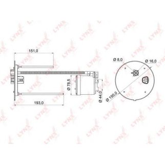 Фильтр топливный LYNXauto LF984M фото