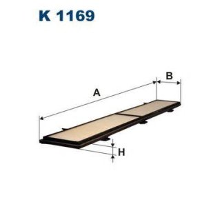 Фильтр салона FILTRON K 1169 фото