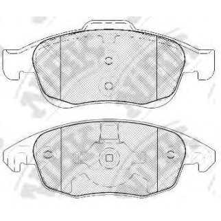 Колодки тормозные передние к-кт NiBK PN0471 фото