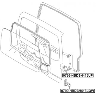 ПЕТЛЯ ДВЕРИ БАГАЖНИКА, шт фото 2