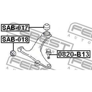 Сайлентблок передний подвески FEBEST SAB-018 фото