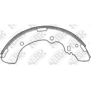 Колодки барабанные к-кт NiBK FN6686 фото