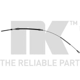 Трос стояночного тормоза задний левый-короткий / OPEL Ascona-C (барабанные тормоза) 81~83 фото