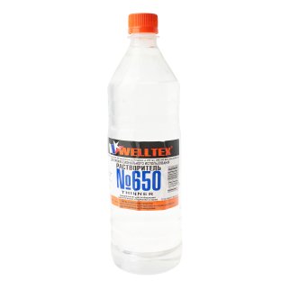 Растворитель 650 WELLTEX пласт.бут. 1л фото