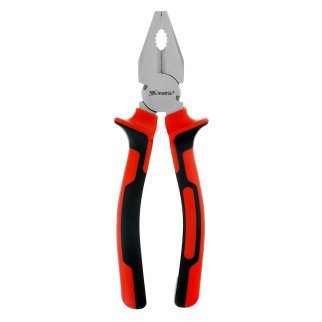 Плоскогубцы 200мм NICKEL никелированные, двухкомпонентные рукоятки MATRIX фото 5