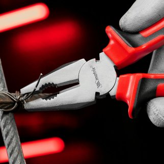 Плоскогубцы 200мм NICKEL никелированные, двухкомпонентные рукоятки MATRIX фото 8