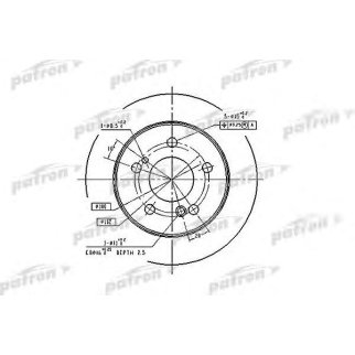 Диск тормозной PATRON PBD1583 фото
