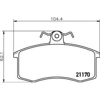 Колодки тормозные передние к-кт TEXTAR 2117002 фото
