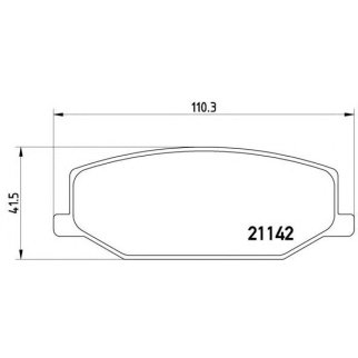 Колодки тормозные передние к-кт brembo P 79 001 фото