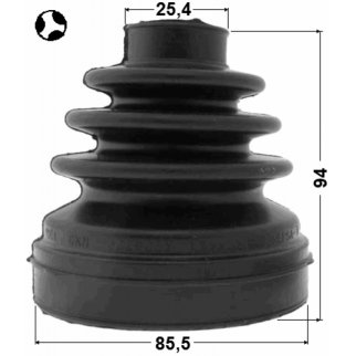 2915DIIIT_пыльник шрус внутренний комплект 85.5X94X25.4! Land Rover Discovery III 05-09 фото 2