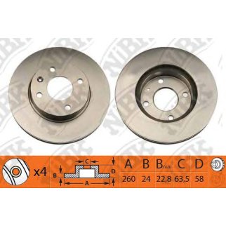 Диск тормозной передний для Ford фото