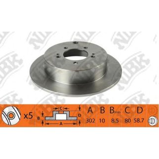 Диск тормозной NiBK RN1404 фото