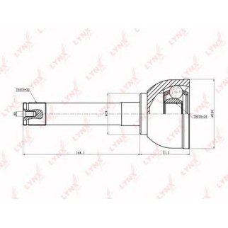 ШРУС наружный LYNXauto CO7530 фото