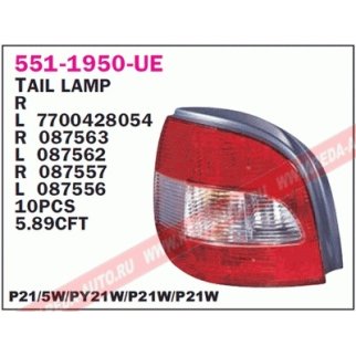 Фонарь задний левый DEPO 551-1950L-UE фото